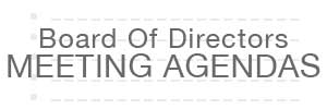 Meeting Agendas
